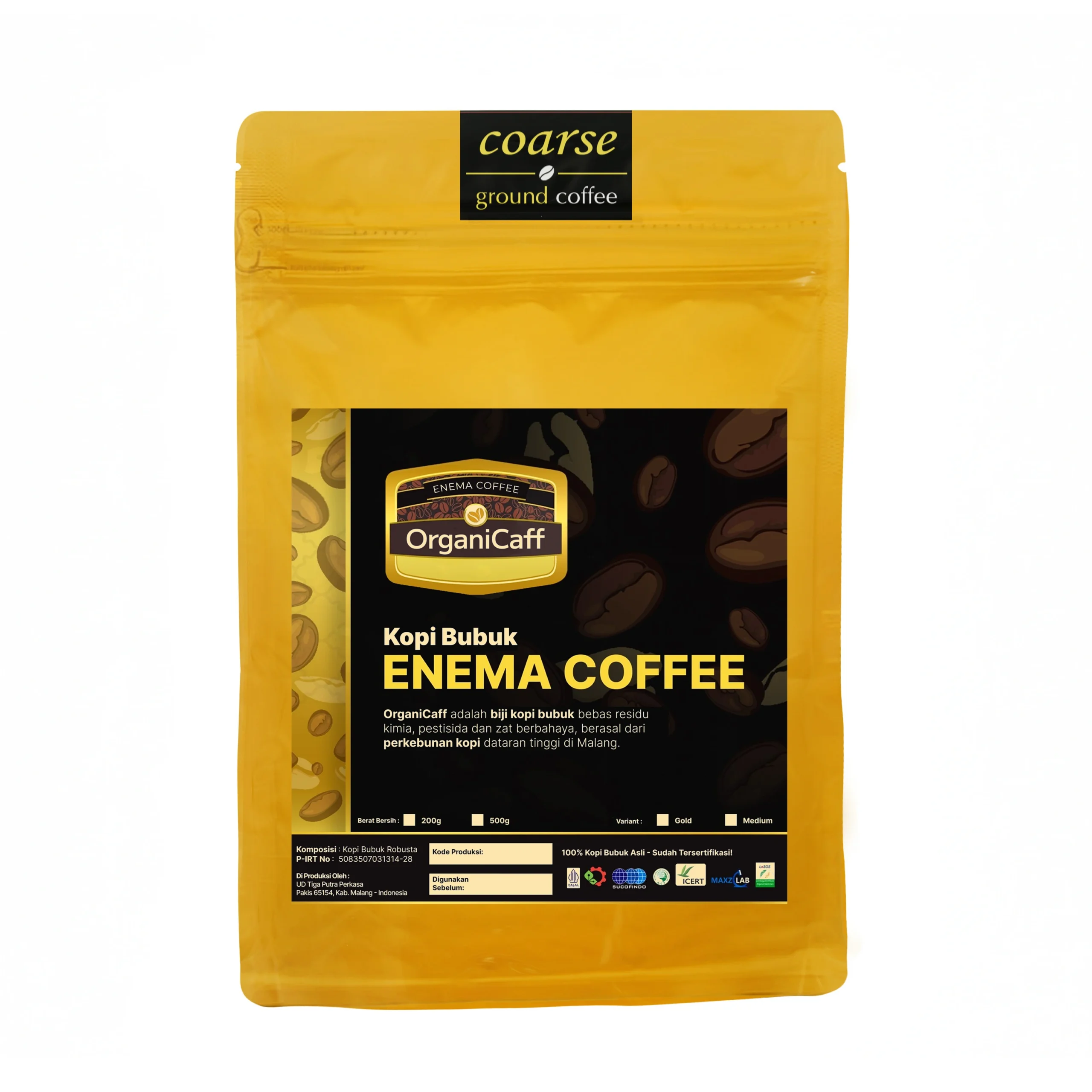 OrganiCaff untuk enema kopi